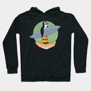 A surfer penguin Hoodie